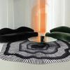 Modern Luxury Irregular Shape Blue Stripe Living Room Carpet Decoration Home Fashion Bedroom Fluffy Rug Lounge Sofa Soft Mats