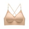 Halter U-Shape Backless Bra for Women – Padded, Adjustable, Invisible Thin Straps, Ideal for Small Chests, Summer Wear.
