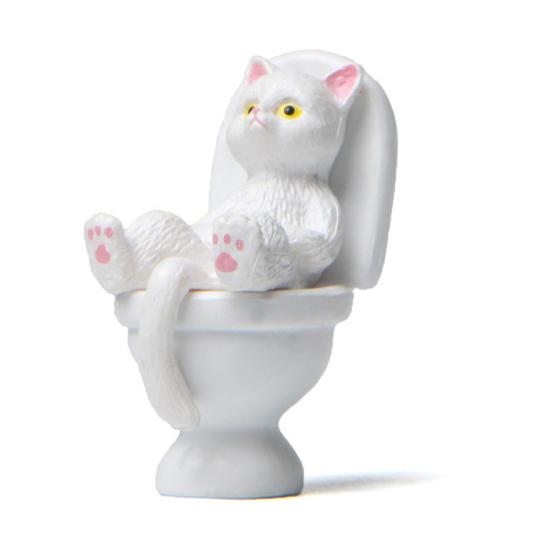 Мини Модель Кошки Высокая Симуляция Живое Выражение Декоративные Аксессуары Туалет Миниатюрная Кошка Модель Животного Игрушка для Детей