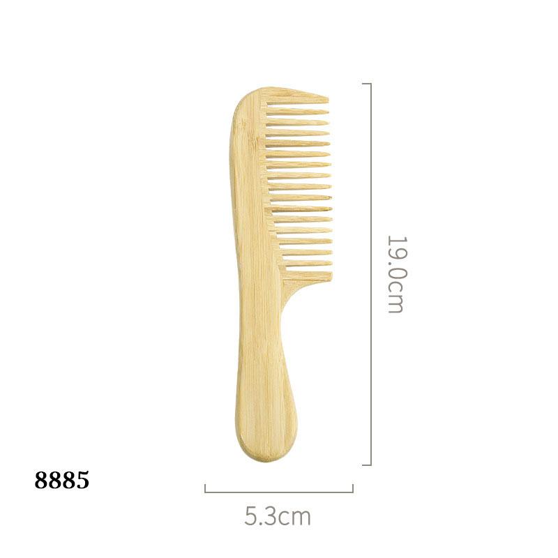 Деревянная расческа Бамбуковая расческа Антистатическая бамбуковая ароматная расческа Бамбуковая строчка Парикмахерская расческа с широкими зубьями