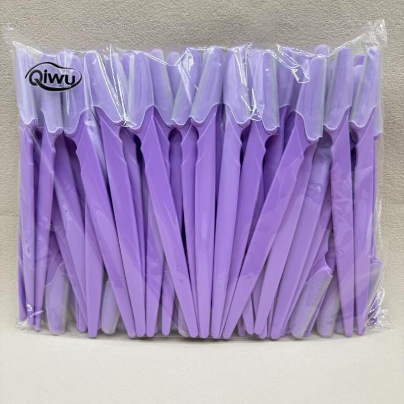 Professional 100Pcs Eyebrow Trimmer Razors Perfect Facial Hair Remover Blades for Home Use