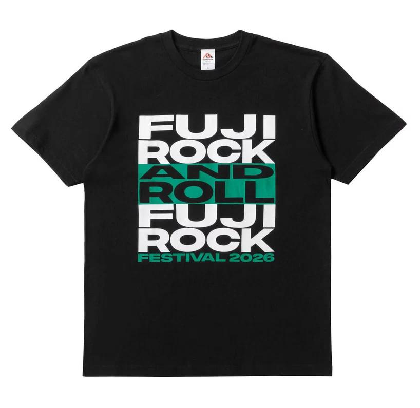 Fuji Rock And Roll 26 TShirt Black 2026 Summer Unisex Japan Limited Original
