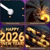 2026 С Новым Годом Фон для Рождественской Фотосъемки Декор Фон Праздник Вечеринка Семейный Плакат Фотостудия