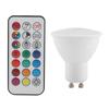 Новая светодиодная лампа GU10 3W RGB с теплым белым светом и возможностью изменения цвета с дистанционным управлением