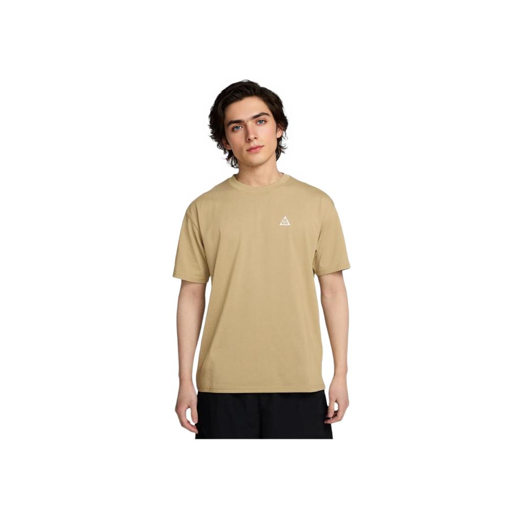 Nike Max90 ACG Back Logo Print Loose Comfortable Fashion Short Sleeve T Shirt Men Tops Parachute-Beige HJ0799-297