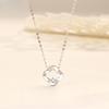 Lucky Clover Necklace Women's Style Fashion Versatile Diamond Mori Pendant Accessories