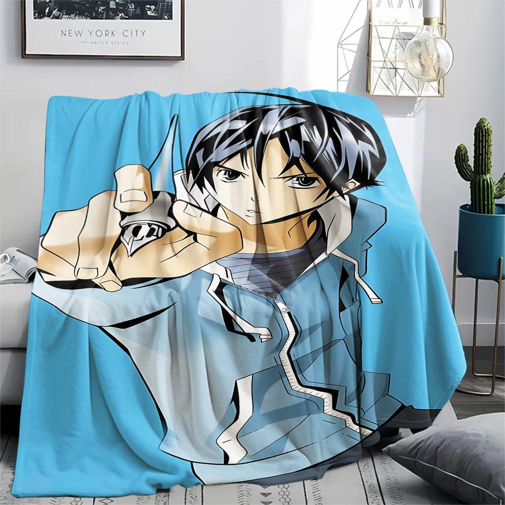 1PC Bakuman Print Flannel Blanket, High quality All Seasons, Home Decor, Warmth and Comfort, Perfect for Christmas Gifts
