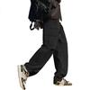 2025 Spring Men's Loose Straight Casual Trousers, Black, 2XL