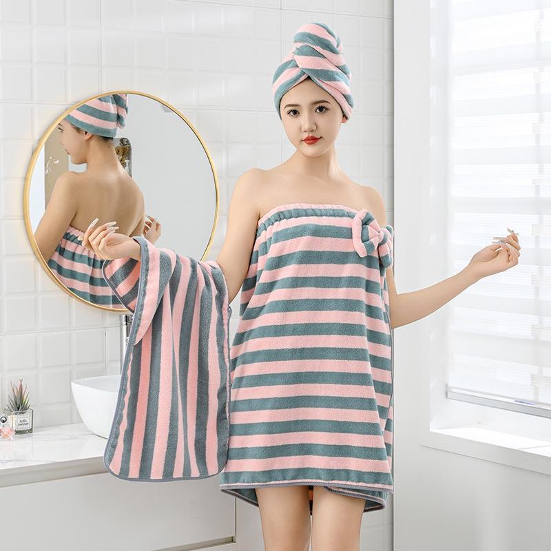 Мягкий и плотный коралловый флисовый халат для взрослых - унисекс, с длинными рукавами и лямками