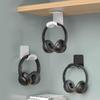 1PC Universal Headphone Stand Adhensive Plastic Wall Mount Hanger Under Desk Headset Rack Holder Support For Gaming Earphone Bracket
