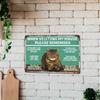 Винтажная металлическая табличка для любителей кошек, настенное искусство, декор для бара