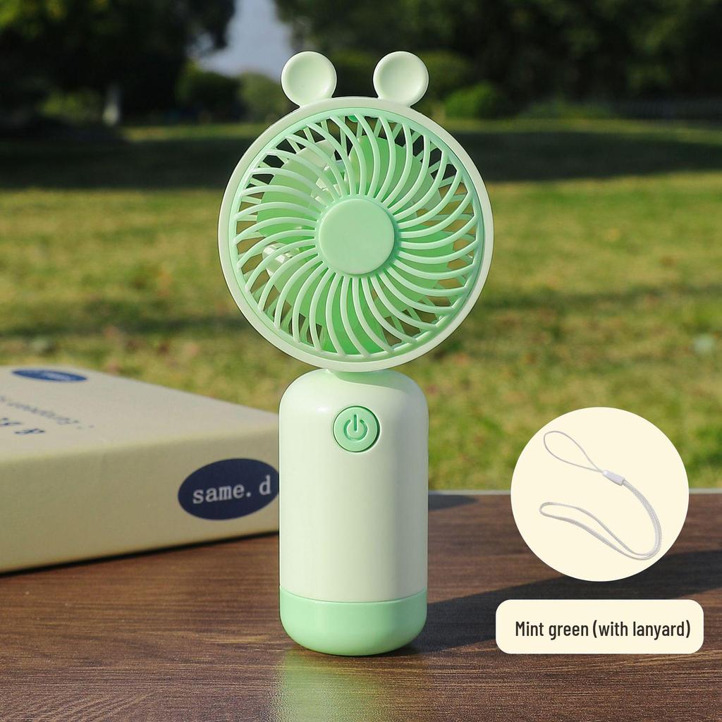 Mini USB Rechargeable Capybara Handheld Fan - Student Portable with Powerful Wind