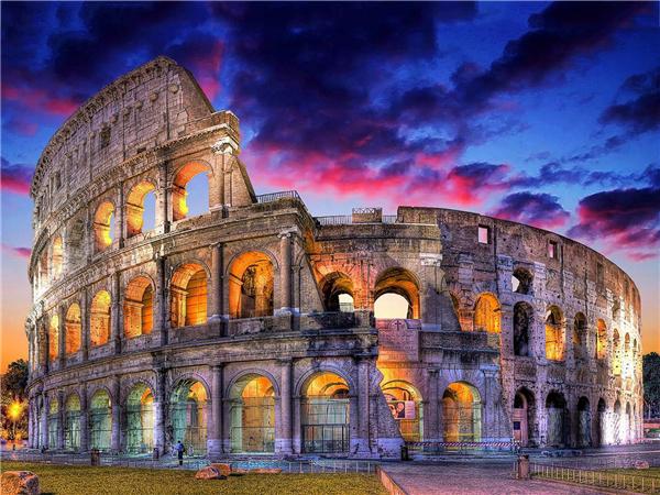 Знаменитый тур по городу Красная площадь Колизей Пейзаж Картина на холсте Настенные картины Постеры и принты для гостиной Домашний декор Без рамки