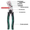 Easy Gripping Cable Cutter Heavy Duty Electrical Crimping Pliers Wire Stripper  Professional Wiring