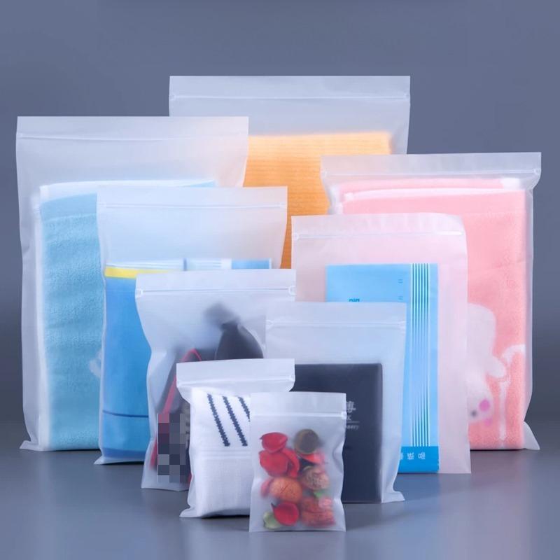 Thicken CPE Frosted Self Sealing Bag Clothing Food Storage Dust-proof Plastic Sealed Pouch Books Decorations Cultural Toys Sticker Packaging Bags