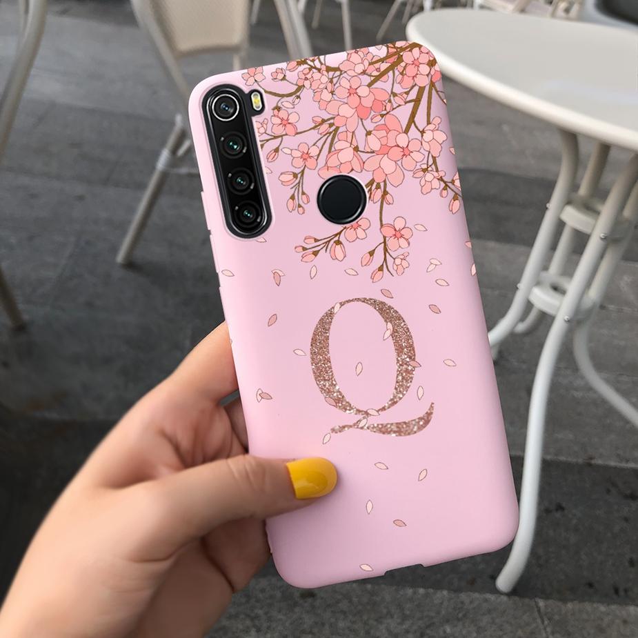 For Xiaomi Redmi Note 8 8T Case Soft Fundas Cute Letters Cover For Redmi Note 8 Pro Phone Cases For Redmi Note 8T Note8 T Bumper