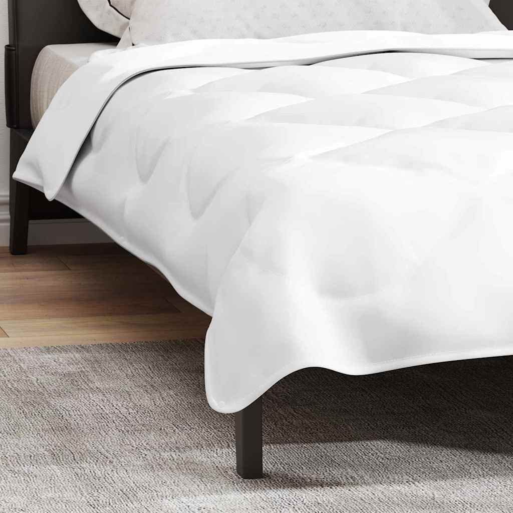 2 in 1 Duvet Cover White 135 x 200 cm Polyester