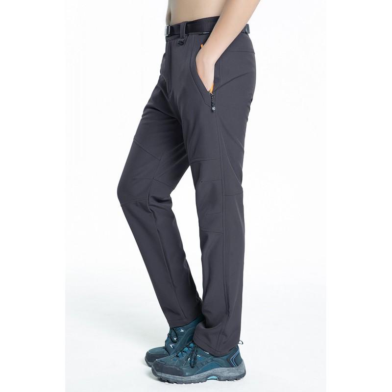 Mens Womens Winter Fleece Lined Hiking Pants Waterproof Windproof Outdoor Ski