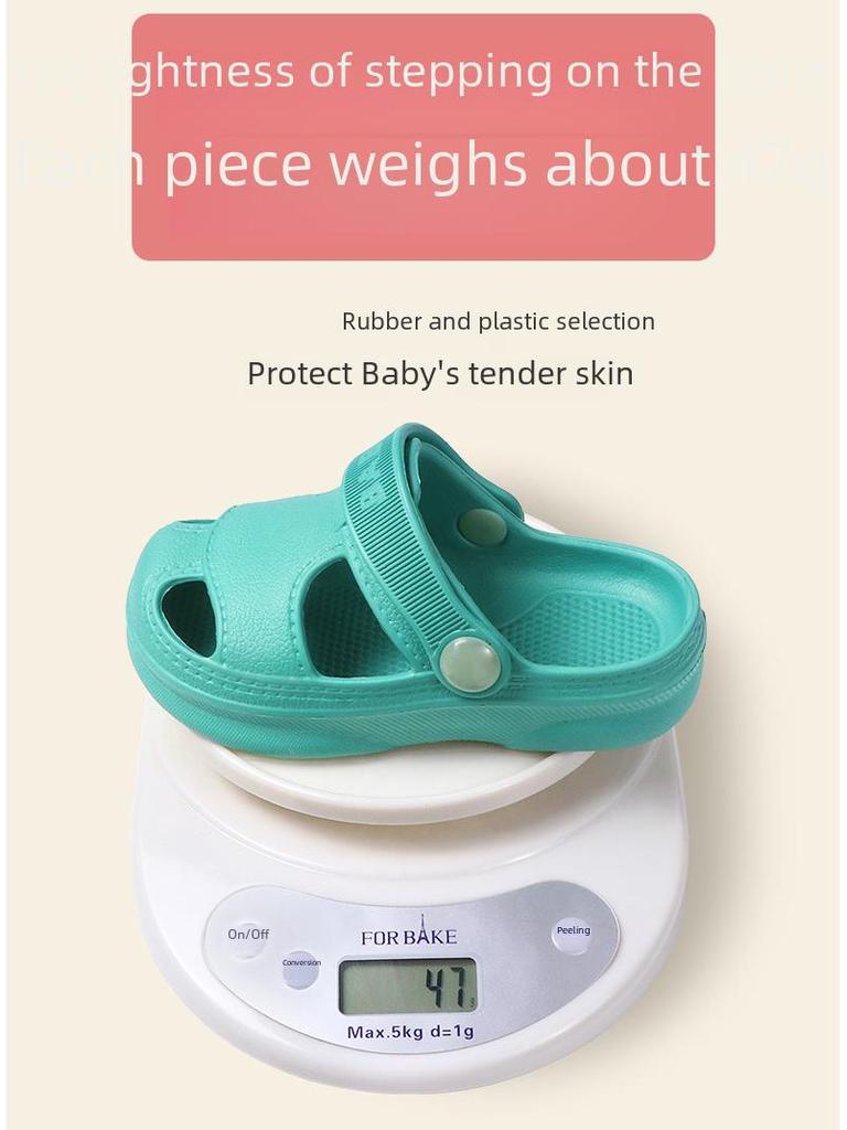 "Kids' Cartoon Beach Sandals - Non-Slip Soft Sole for Boys & Girls"