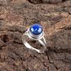 Natural Lapis Lazuli Gemstone Handmade 925 Sterling Silver Jewelry Men's Ring RR-11-35