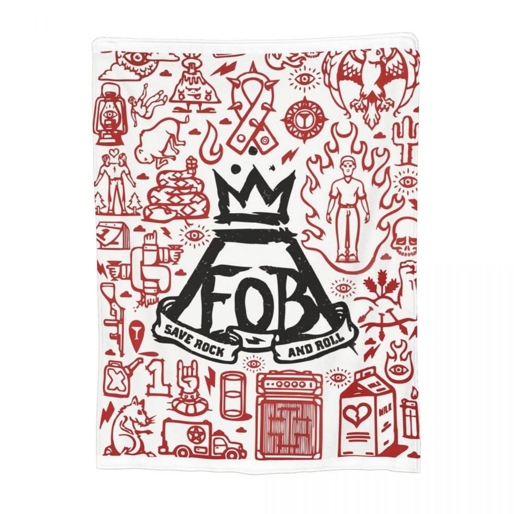 Пледы Fall Out Boy Мягкий Теплый Фланелевый Плед Плюшевый для Кровати Гостиной Пикника Путешествий Дома Дивана