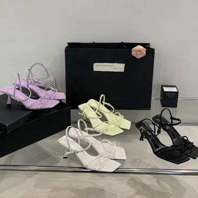 Летние новинки 2025 года, женские босоножки с квадратным носком и открытым носком во французском стиле на высоком каблуке