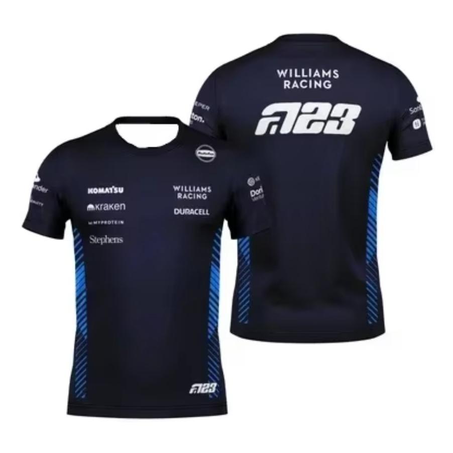 F1 Williams Team T-shirt Carlos Sainz Formula One Alex Alben T-shirt Men Women Kids Fans Shirt 3d Printed T-shirt