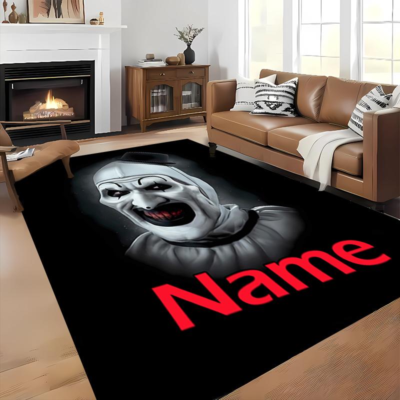 Custom personalization Terrifier Area Rug - Perfect For Kitchen, Bathroom,Laundry Room Decor Large Size Available,Gift All Seasons
