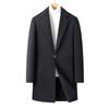 Autumn and Winter New Double-sided Woolen Coat Trench Coat Men's Medium and Long Fashion Casual Single-breasted Youth Wool Coat Coat