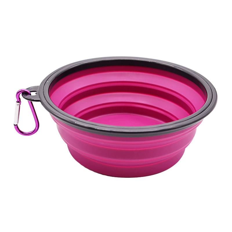 Portable Pet Food Bowl Durable TPR Bowl Cat and Dog Food Pet Silicone Collapsible Bowl Portable Travel Outdoor Water Food Bowl