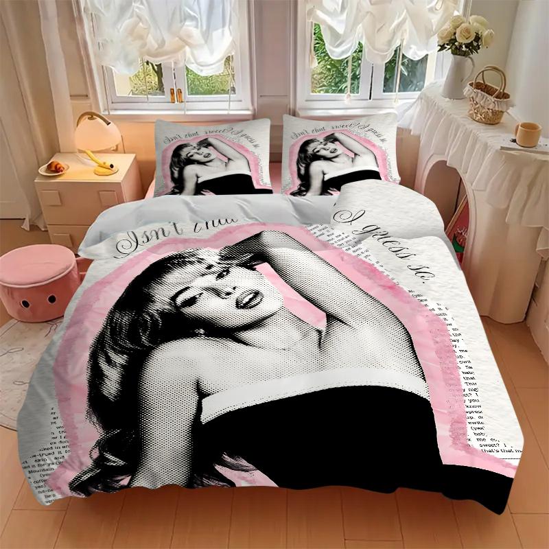 3Pcs Sweet Stylish Pose Bedding Sets For All Sizes New 3D Printed Bed Cover Comforter Duvet Cover Pillowcase Bedroom Decoration
