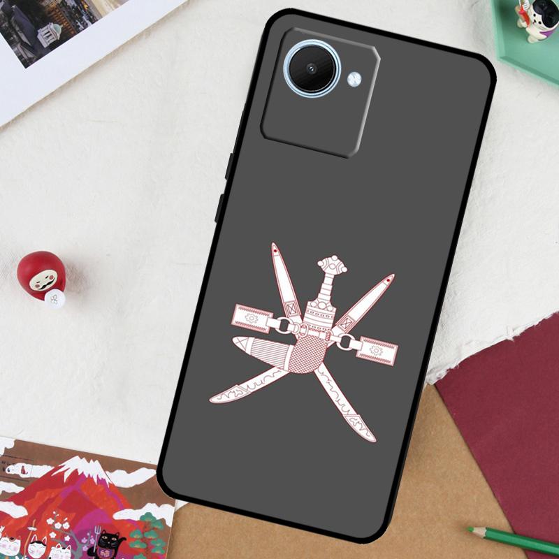 Omani Emblem Oman Flag passport For Realme GT7 Pro GT 6T 5 6 C67 C75 C61 C55 C53 C51 C21Y C25S 10 11 12 13 14 Pro Plus Case