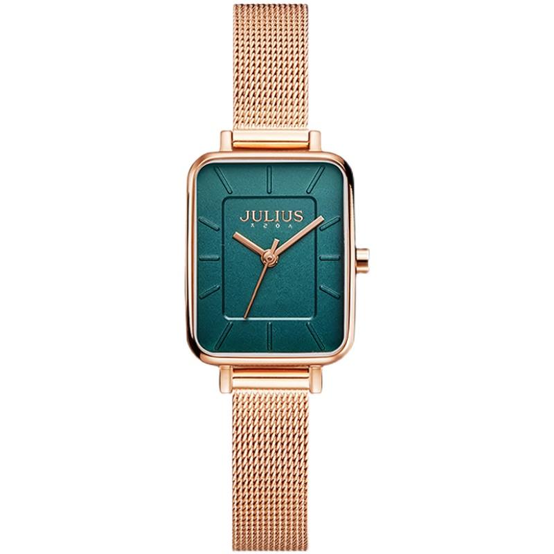 Square women's watches, trendy, stylish, simple, small square watches with steel straps, top ten brands of women's watches.