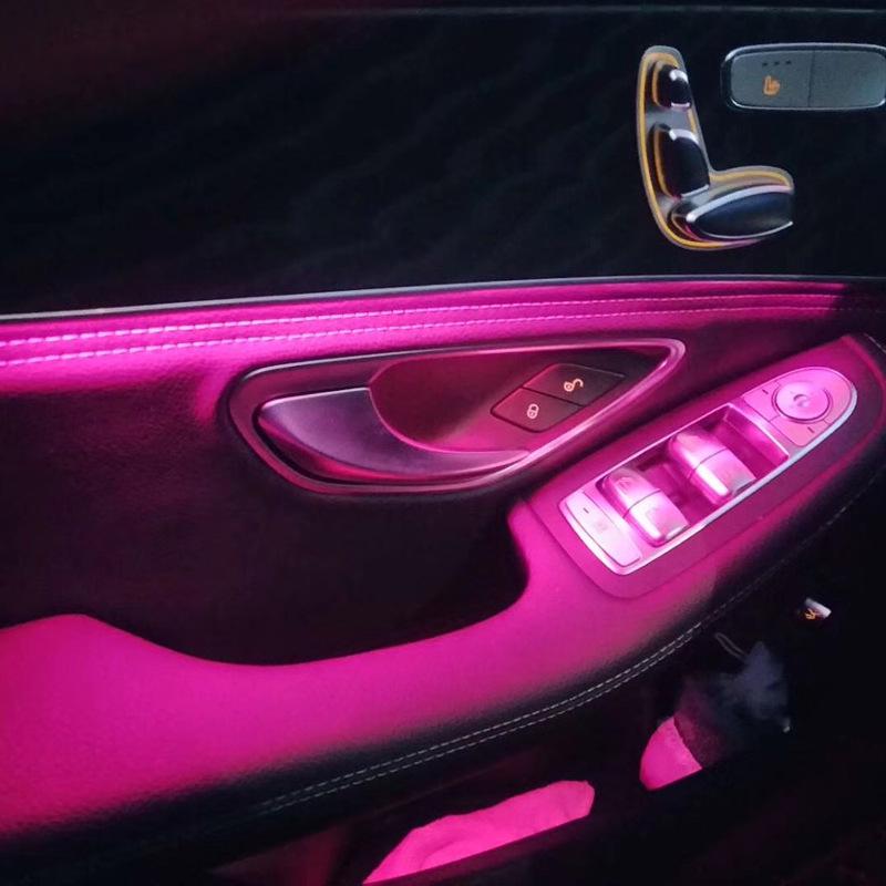 Mercedes-Benz C-Class W205/GLC X253 Ambient Light Mod: 3-Color To 64-Color Gradient Transformation.