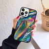 Голографический Доппивый Триповый Принт Чехол для Телефона для iPhone 17 Air 16 Coque 15 14 12 13 PLUS 11 PRO MAX Задняя Крышка Fundas