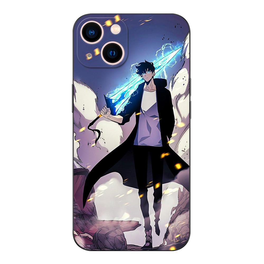 Черный ТПУ Чехол Для OPPO Reno 7 7Z 8 Lite 4G 5G PRO F11 F17 F15 F19 F19S F21 solo leveling Sung-Jin-Woo