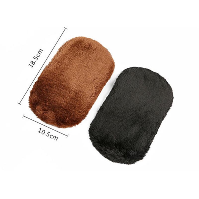 1Pc Leather Shoe Care Brush Gloves Soft Wool Plush Wipe Handbag Mitt Suede Cleaner