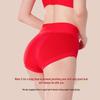 Mao Ren Women's Red High-Waist Xinjiang Cotton Briefs 3-Pack