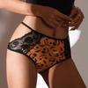 High-Waisted Halloween & Christmas Lace Patchwork Women's Briefs 443