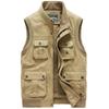 Men's Multi-Pocket Workwear Vest, Lightweight Outdoor Waistcoat for Spring and Autumn