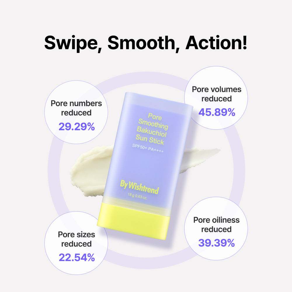 By Wishtrend Разглаживающий пор бакучиол солнцезащитный стик 18 г SPF50+ PA++++