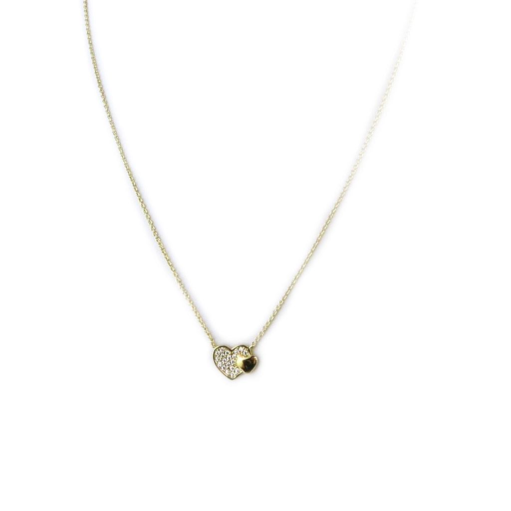 Les Trésors De Lily [N5371] - Gold Plated 'Love' Necklace