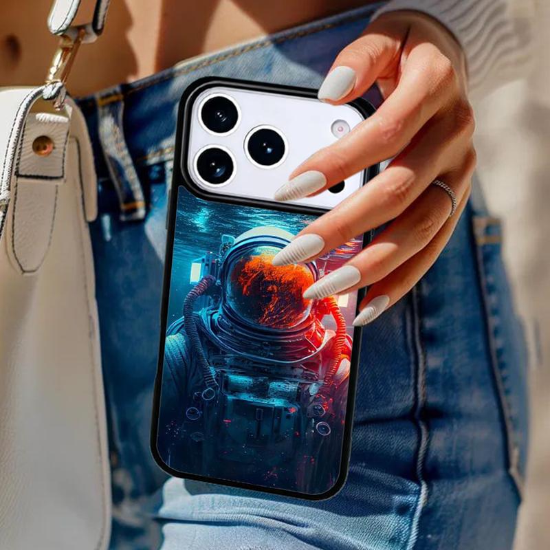 Чехол для телефона 'Астронавт в океане, космос' для iPhone 17 Air 14 15 13 12 Max Чехол для Apple 14 15 16 16e 11 Pro Max Plus Coque
