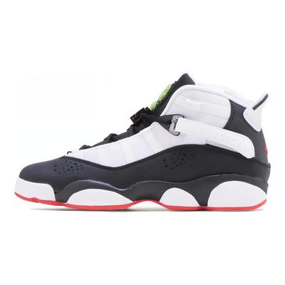 Кроссовки Air 6 Rings GS He Got Game для детей Черный Университетский-красный Белый 323419-008