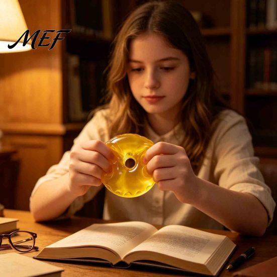 Сенсорные Игровые Материалы Кокосовое Масло Игрушка-Пищалка, Мячик-Пончик, Ручная Работа Портативные Антистресс-Игрушки для Путешествий Медленно Возвращающаяся Игрушка-Антистресс Снятие Стресса День Рождения