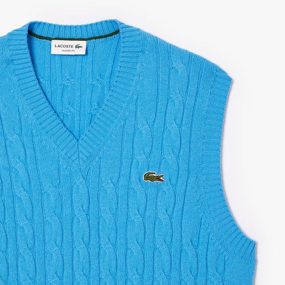 Lacoste Мужской вязаный жилет с V-образным вырезом AH3132-54N4XA