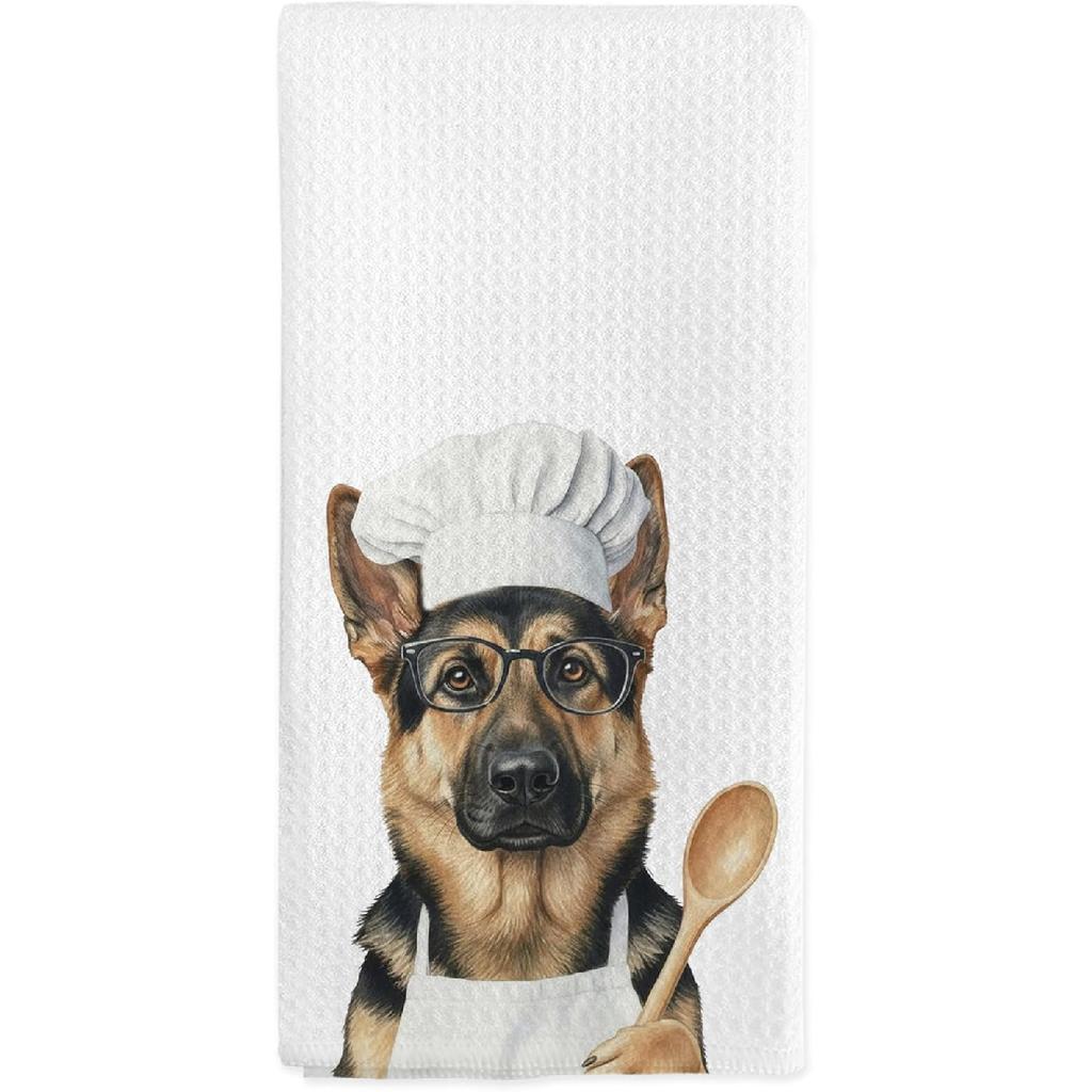 Orange Tabby Cat Kitchen Towels, Orange Tabby Cats Gifts for Women Cat Lovers, Funny Cats Chef Hand Dish Tea Towels for Kitchen Decor, 16x24 Inch