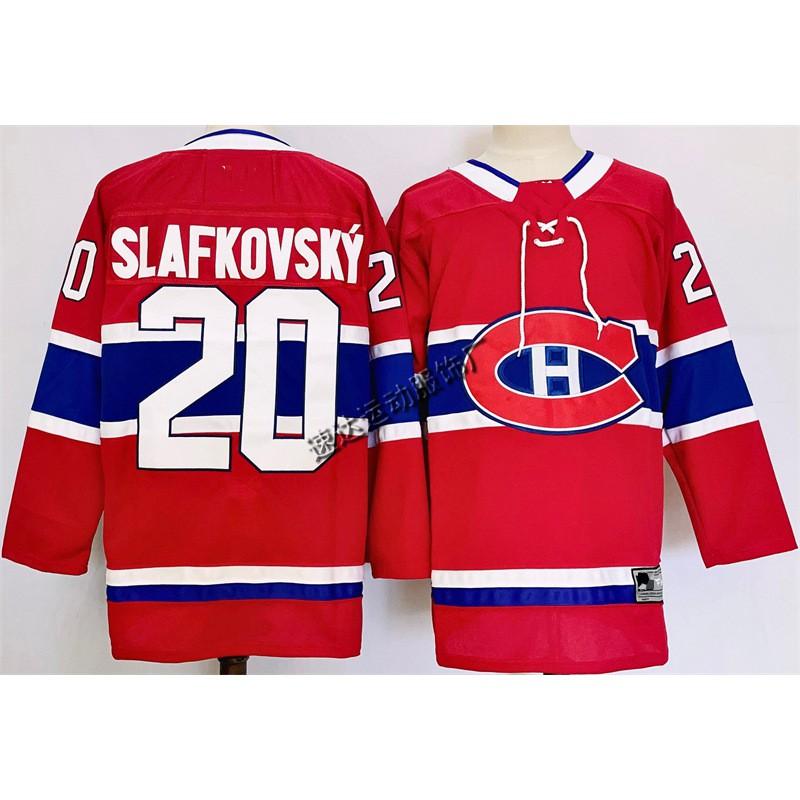 Mens Retro Ice Hockey Jersey With Embroidered Number 14 Suzuki Caufield Custom Team Uniform Adult Players