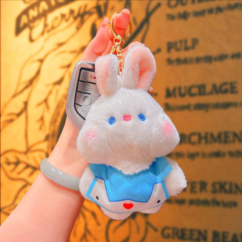 Adorable Plush Bunny Keychain Toy Soft Lilith Rabbit Doll Stuffed Animal Bag Charm