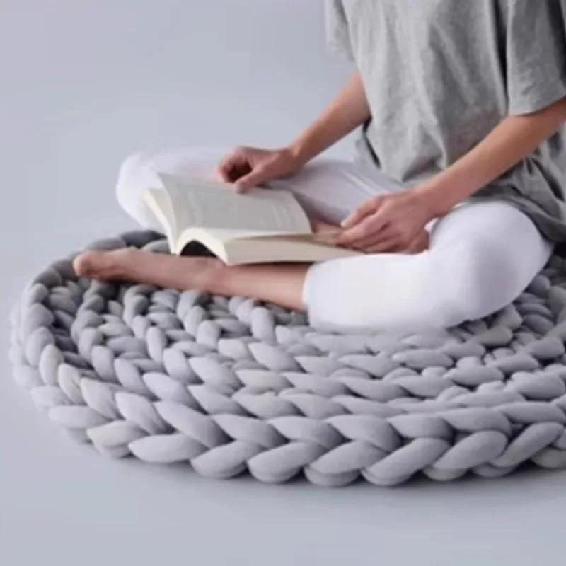 1 кг бархатного наполнителя толстая гигантская пряжа толщиной 3 см ручная работа шерстяное одеяло линия DIY ручная вязка шарф нить крючком одеяло ковры